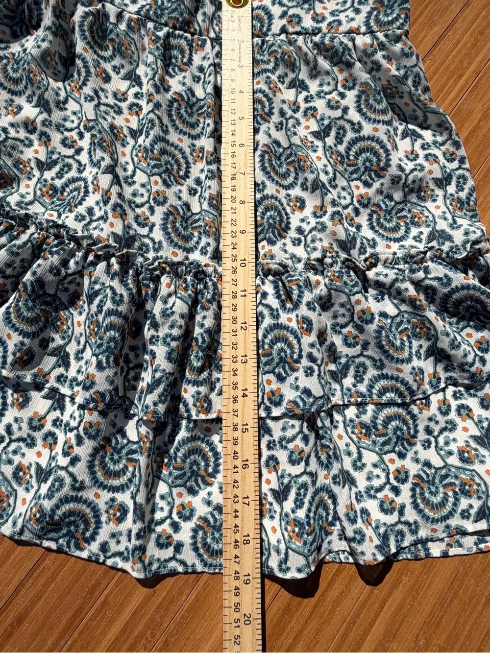 J Crew Paisley Block Print Tiered Ruffle Mini Skirt Cottagecore Floral Flowy
